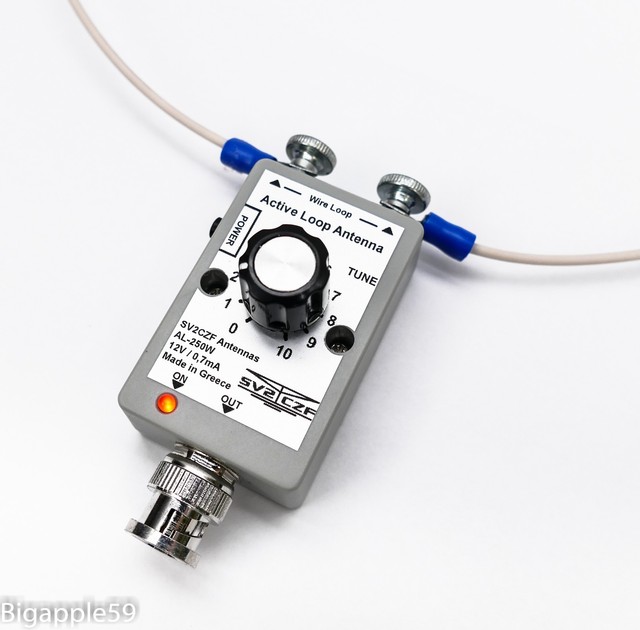 Active HF Customizable Freq. Loop Antenna for Portable Scanner Radio