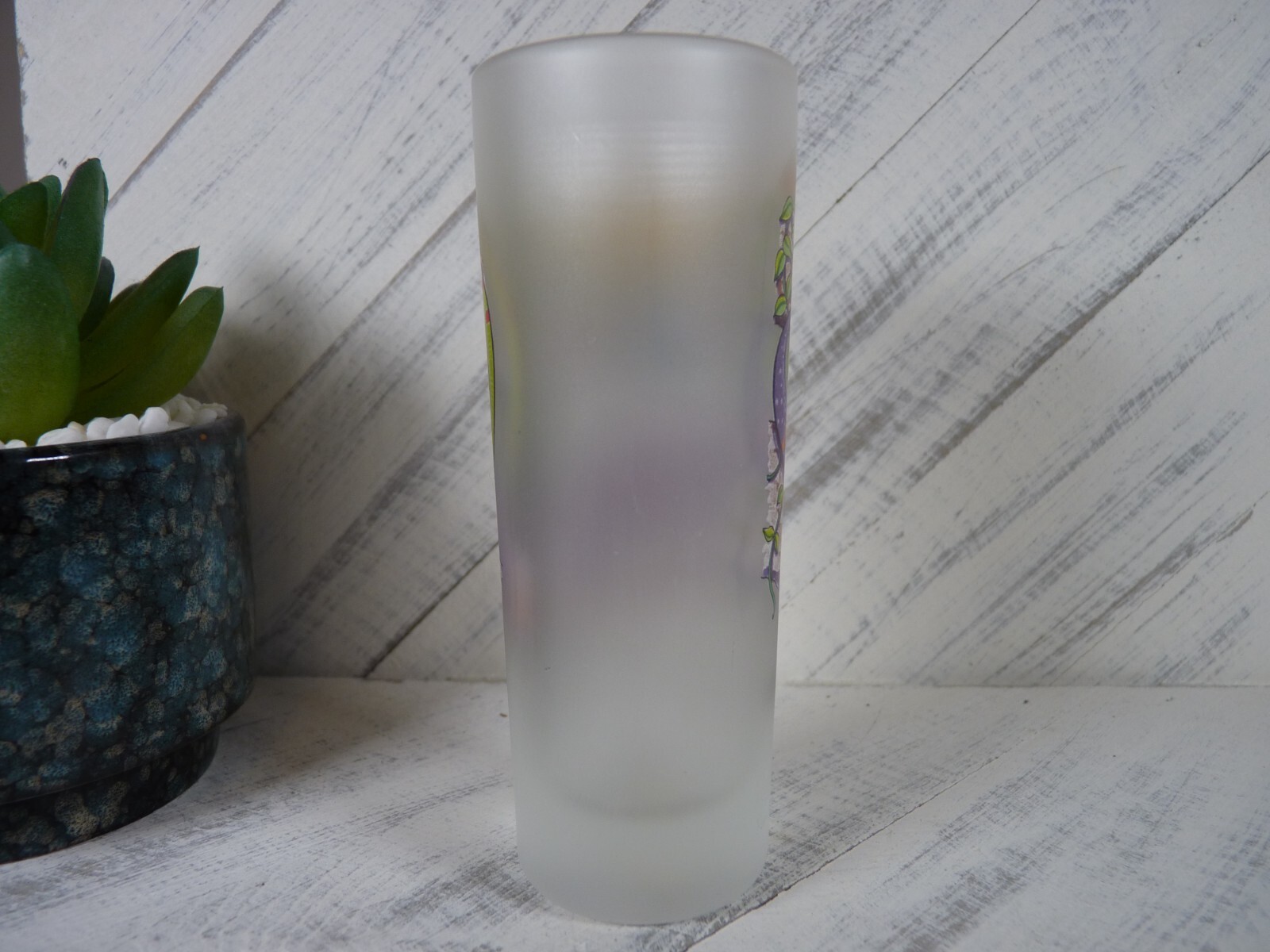 Biloxi Beach, Mississippi Colorful Lizards Frosted Tall Shot Glass - N1