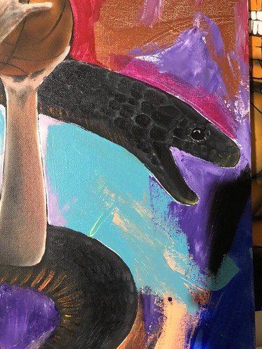 Pintura al óleo abstracta de Kobe Bryant 24x36 de Arsenio Echevarría - Imagen 6 de 6