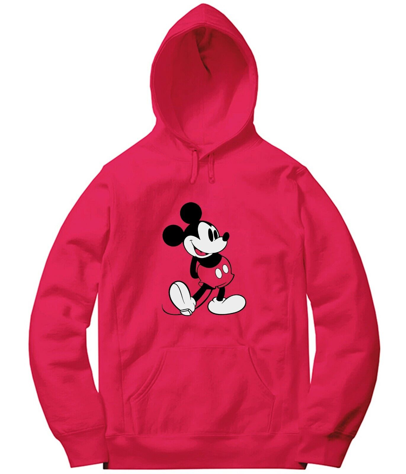 Classic Mickey Mouse Black & White Long Sweatshirt Jacket Pullov