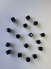 Swarovski Crystal 5601 6mm cube beads, Morion, 16 Pcs