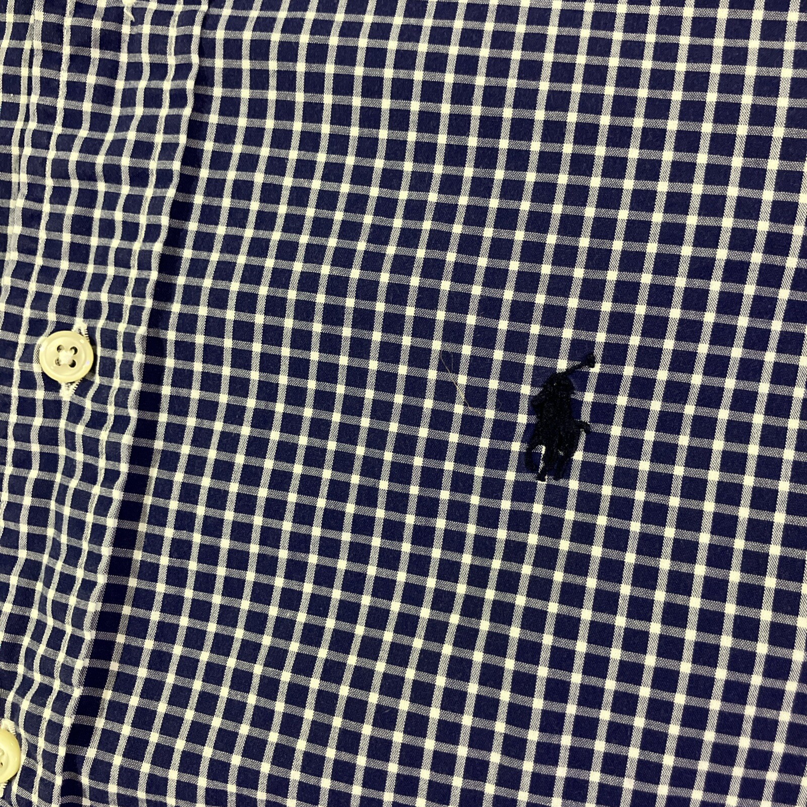 Polo Ralph Lauren Yarmouth Mens 15.5 32 33 Button Shirt Long Sleeve OCBD Vtg thumbnail 3