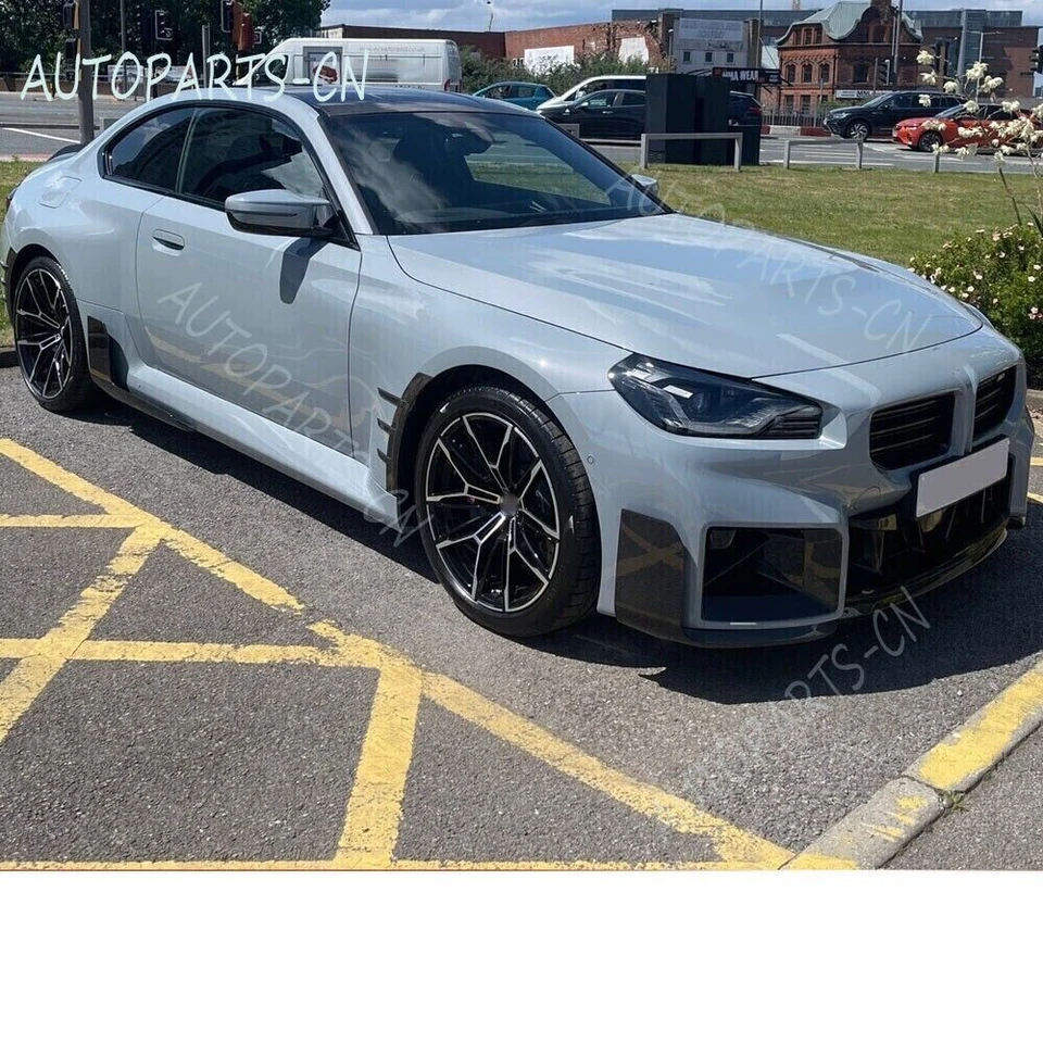 Удлинитель спойлер из сухого углеродного волокна для боковых юбок BMW M2 G87 2022-2024 - Изображение 4 из 4