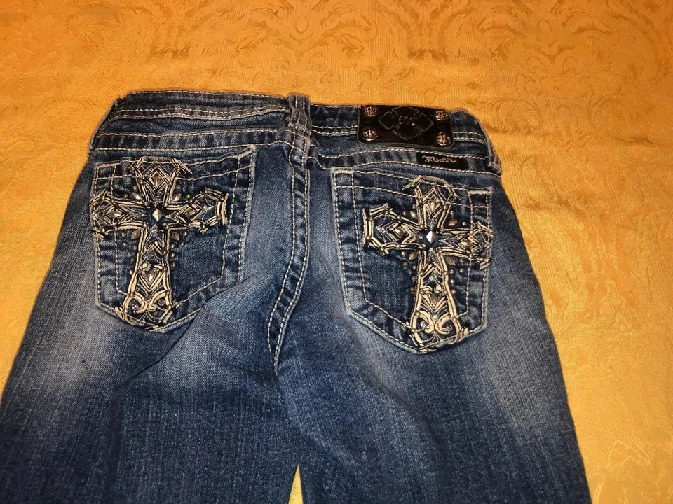 Bermudas vaqueras para niña Miss Me adornadas JK5945 TALLA 14 Foto 2 de 4