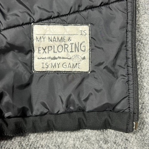 NORTH FACE Jacket Youth Kid Boys XL 18-20 Black Windwall Fleece Lined Hiking - Picture 11 of 17