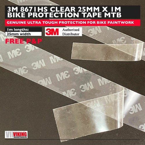3M Helicopter Tape Bike Protection 25mm x 1metre 8671HS MTB Frame