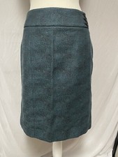 Ann Taylor LOFT Outlet Black/Green Tweed Pencil Skirt Women s Size 4