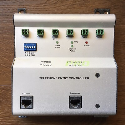 CHANNEL VISION TELEPHONE ENTRY CONTROLLER P-0920, USED