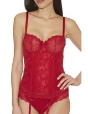 AUBADE GUEPIERE LABYRINTHE DES SENS TAILLE 95D COULEUR ROUGE REF DF92