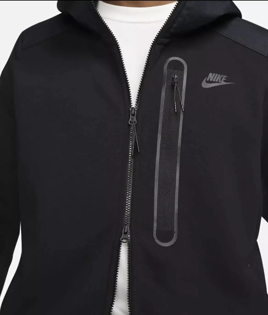 Nike Sportswear Tech Fleece Woven Zip Hoodie Sz XS/L/XL/2XL Black