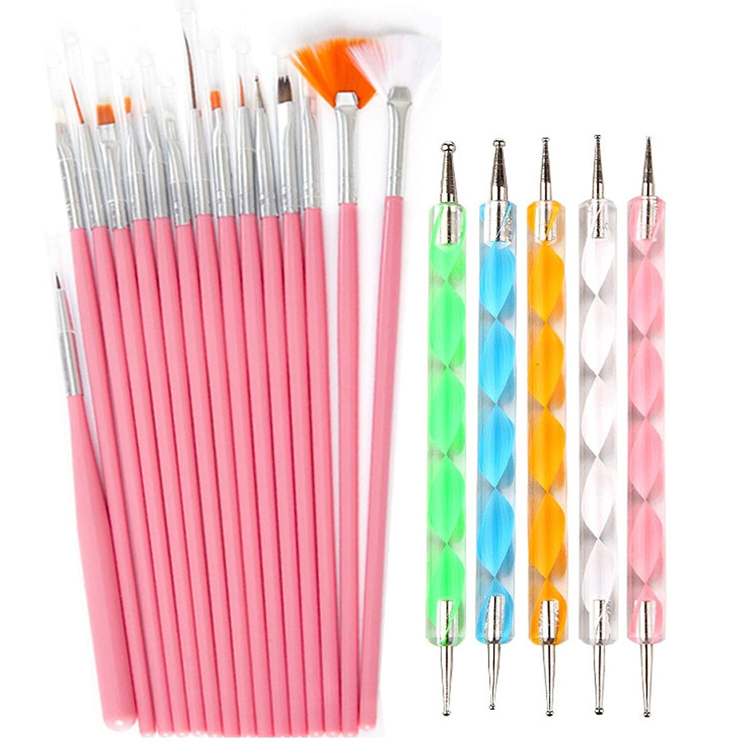 Brochas Para Uñas Acrilicas Pinceles Decorar Material Accesorios Decoracion 