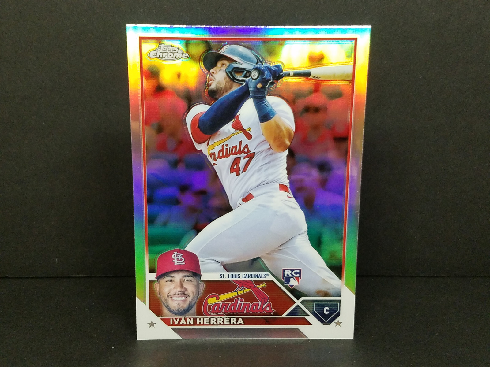 2023 Topps Chrome #177 Ivan Herrera, Cardinals (RC) - Chrome Refractor Parallel