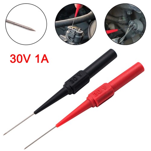 10PCS Multimeter Test Lead Back Probes Sharp Needle Micro Pin For Banana Plug - Picture 4 of 12