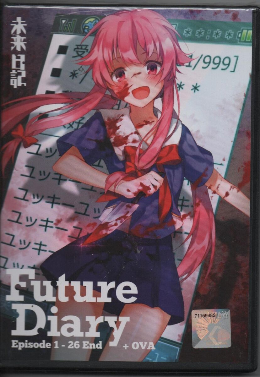 DVD Anime Future Diary aka Mirai Nikki Vol.1-26 End + OVA English Dubbed