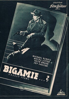 IFB Nr. 275 Bigamie ...? / Uneasy Terms  ( Michael Denison , Moira Lister )
