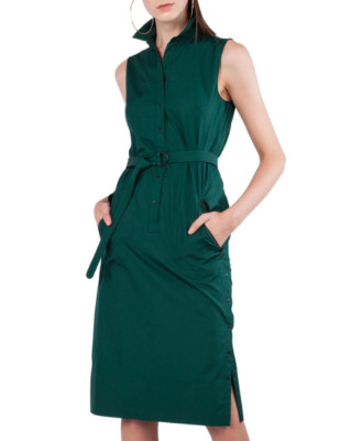AKRIS Punto Sleeveless Cotton Shirtdress SZ 36 = US 4 - NWOT RT$1,190.00 + Tx.
