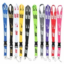 Nike 10 Pieces Set Lanyard Detachable Keychain Badge ID 10-Pack Multicolor