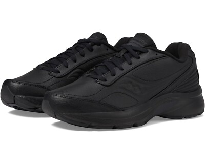 Saucony Z1861* Womens Black Leather Omni Walker 3 Walking Shoes Size 7.5 M