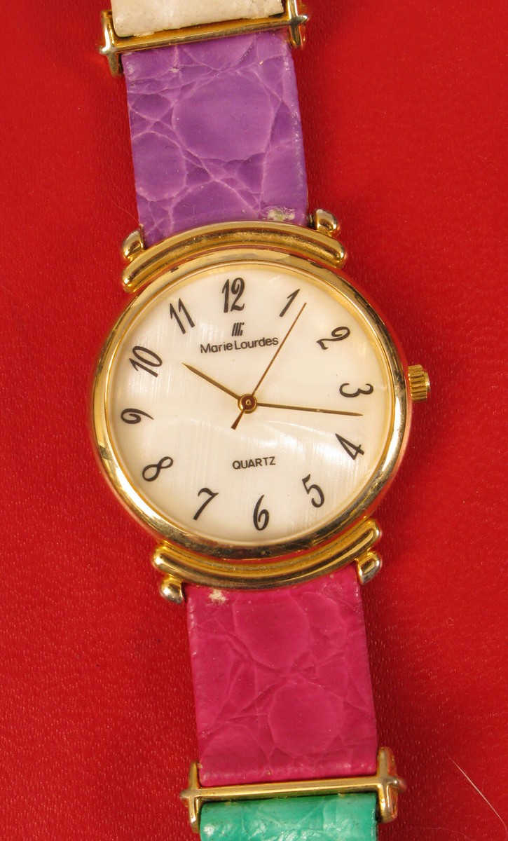 MARIE LOURDES WATCH NOT WORKING FOR PARTS/REPAIR UNTESTED MAY JUST