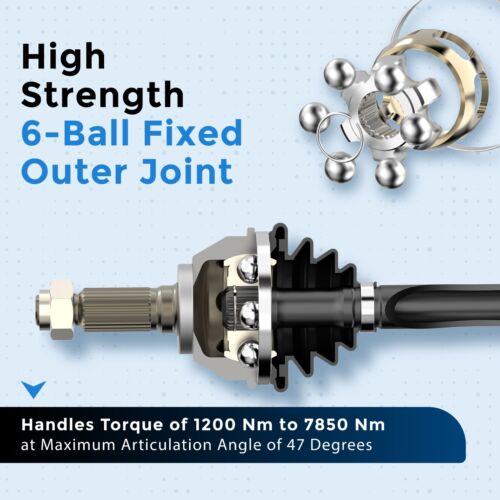 2PC Front CV Axle Shaft For 2007 2008 2009 2010-2017 GMC Acadia Chevy Traverse - Picture 3 of 10