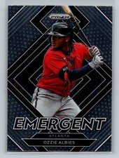 2022 Prizm EMERGENT Ozzie Albies #E3 - Atlanta Braves