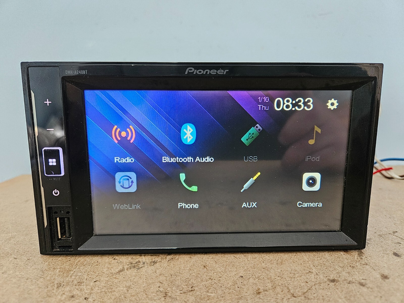 PIONEER DMHA240BT DOUBLE DIN BLUETOOTH CAR RADIO STEREO AUX USB MEDIA PLAYER eBay
