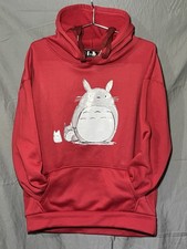 Studio Ghibli My Neighbor Totoro Graphic Print Red Hoodie XL
