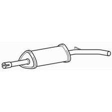 Quality Centre Exhaust Middle Silencer for Skoda Citigo CHYB 1.0 (2012-2020)
