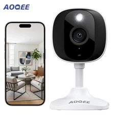 AOQEE 2K Out/Indoor WiFi Security Camera Smart Home 24/7 Recording Ai Detection