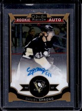 2015-16 O-Pee-Chee Platinum Daniel Sprong Rookie Auto RC #183 Penguins