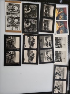 Diverse stereoskopische Fotos ca. 20