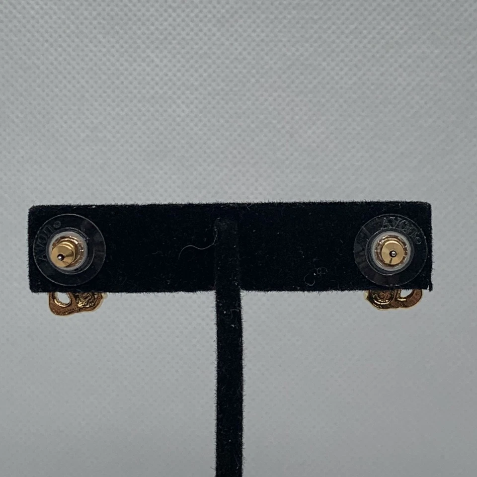 金色水钻和红宝石耳钉 — 第 3/4 张图片