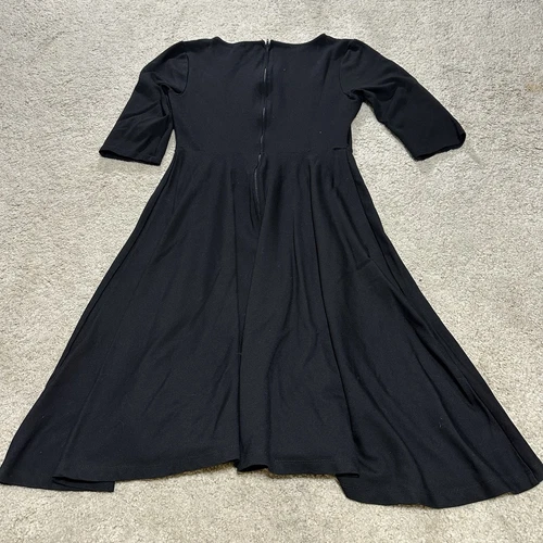 Unique Vintage Glow In The Dark Skeleton Halloween Dress Women’s M A Line Swing - Picture 5 of 12