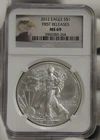 2012  US Silver Eagle $1 NGC MS69 Early Releases