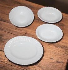 J&G Meakin Classic White Serving Bowls & Platter Scalloped Edge See Description