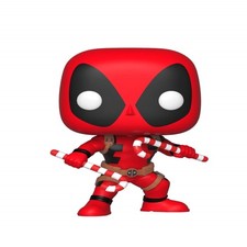 Figura Pop Marvel Holiday Deadpool With Candy Canes