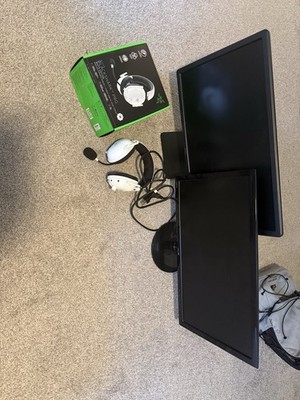 ASUS VE248H 23  + Dell E2414H 24  1080p Monitors Bundle + Razer BlackShark Pro
