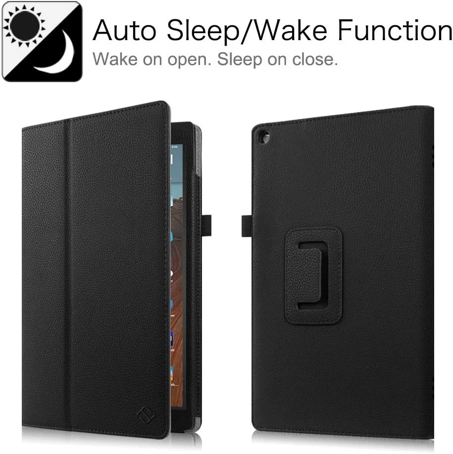 Folio Case for Amazon Fire HD 10 9th Gen 2019/7th Gen 2017 Slim Fit Stand Cover - Image 3 of 4
