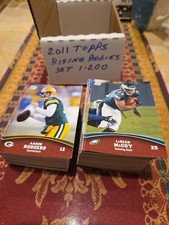 2011 Topps Rising Rookies Football Complete Set 1-200 w/ Rookies