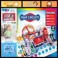 Electronics Exploration Kit - 100 Projects, STEM Toy, 28 Parts, Educational Fun