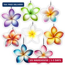 8 Pcs Car Air Freshener for Women Hibiscus Car Accessories Plumeria Vacation Air