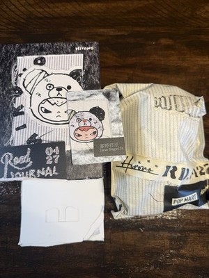 Popmart Hirono Road Journal - Confirmed INTO FOGWILD- Opened Box, Sealed Bag