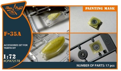 Clear Prop Accessories CPA72178 - 1:72 F-35A painting mask for Tamiya kit - Neu