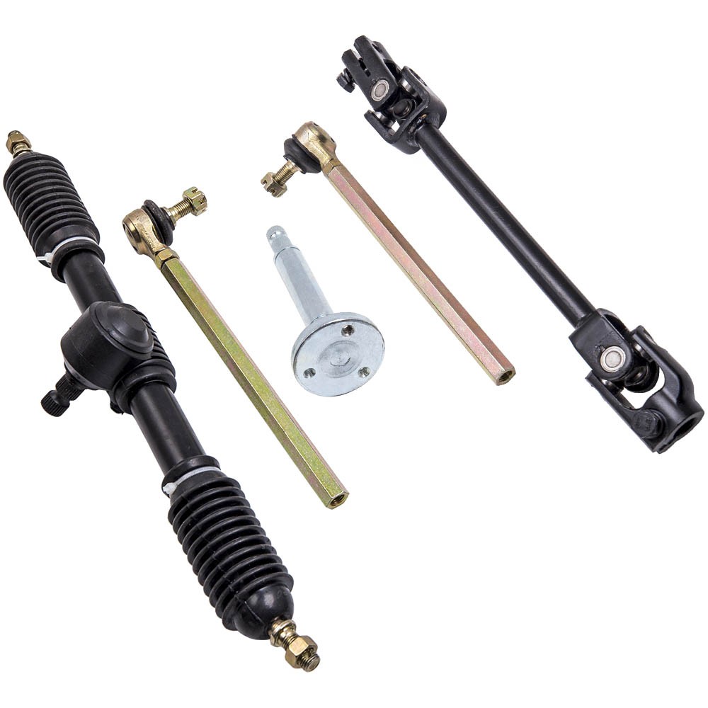 Universal Steering Wheel Part Assembly Tie Rod Rack For 110CC Go Kart 9.75-12.5""