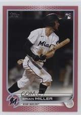 2022 Topps Series 2 Mother's Day Hot Pink 4/50 Brian Miller #425 19b1