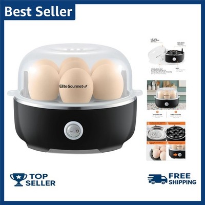 Multi-Function Egg Boiler with Poaching Tray - Cooks 7 Eggs Effortlessly