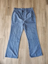 Vintage 70s Levi's Big E Orange Tab Gentleman Jeans Flare Size 34 X 29.5