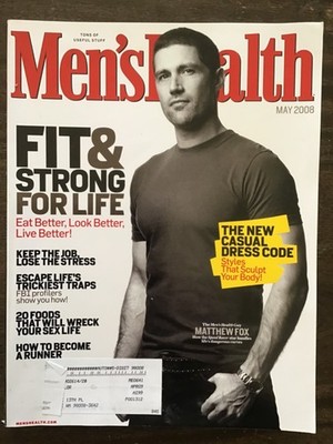 Matthew Fox May 2008 Men's Health magazine
