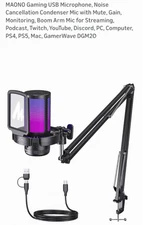 MAONO DGM20 Gaming USB Microphone w/ BOOM ARM Bundle