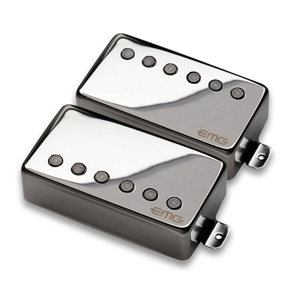 EMG JH Het Set James Hetfield Humbucker Pickup Set (Chrome)